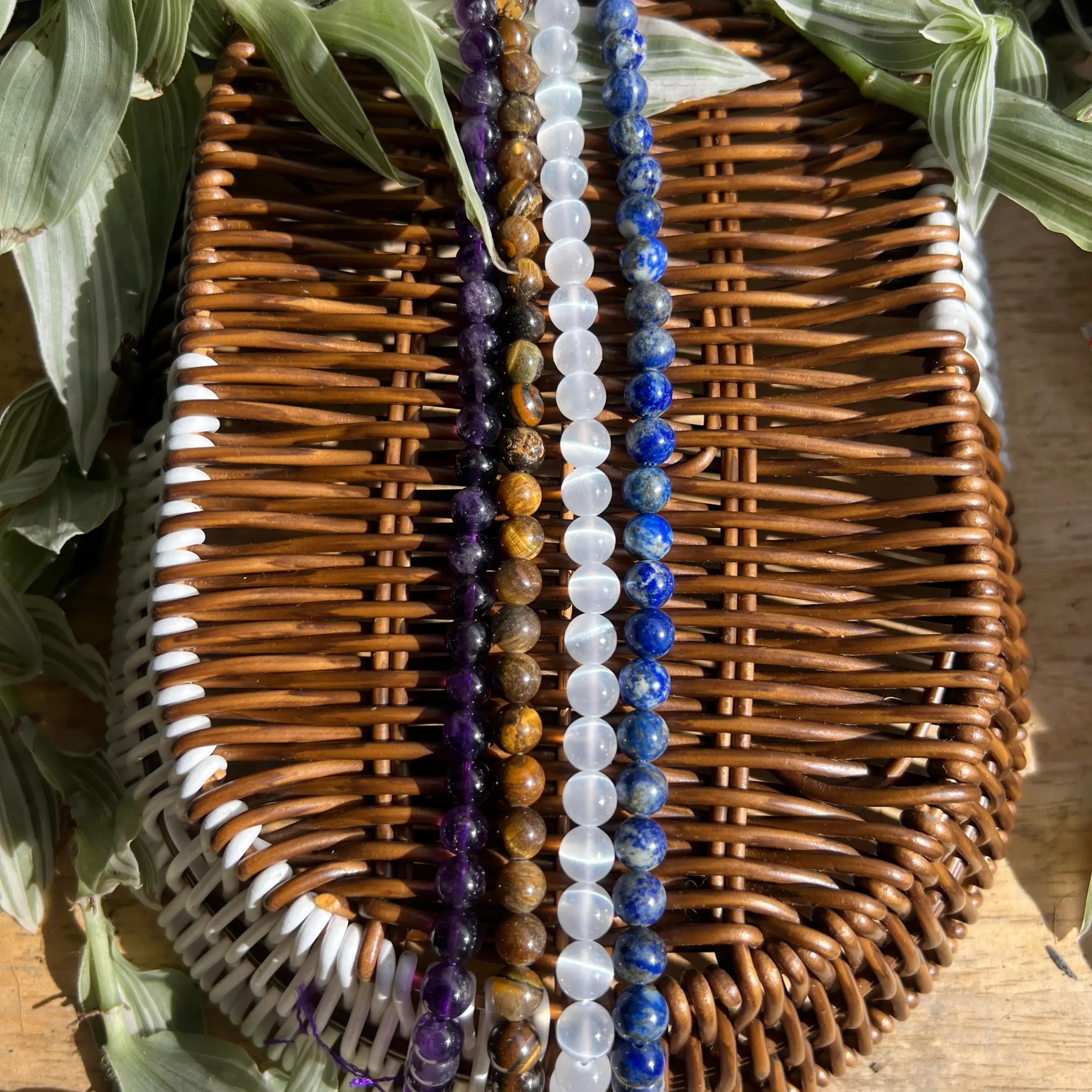 Cuentas Redondas de Cristales Naturales 8 mm | para Pulseras y Joyería Artesanal DIY
