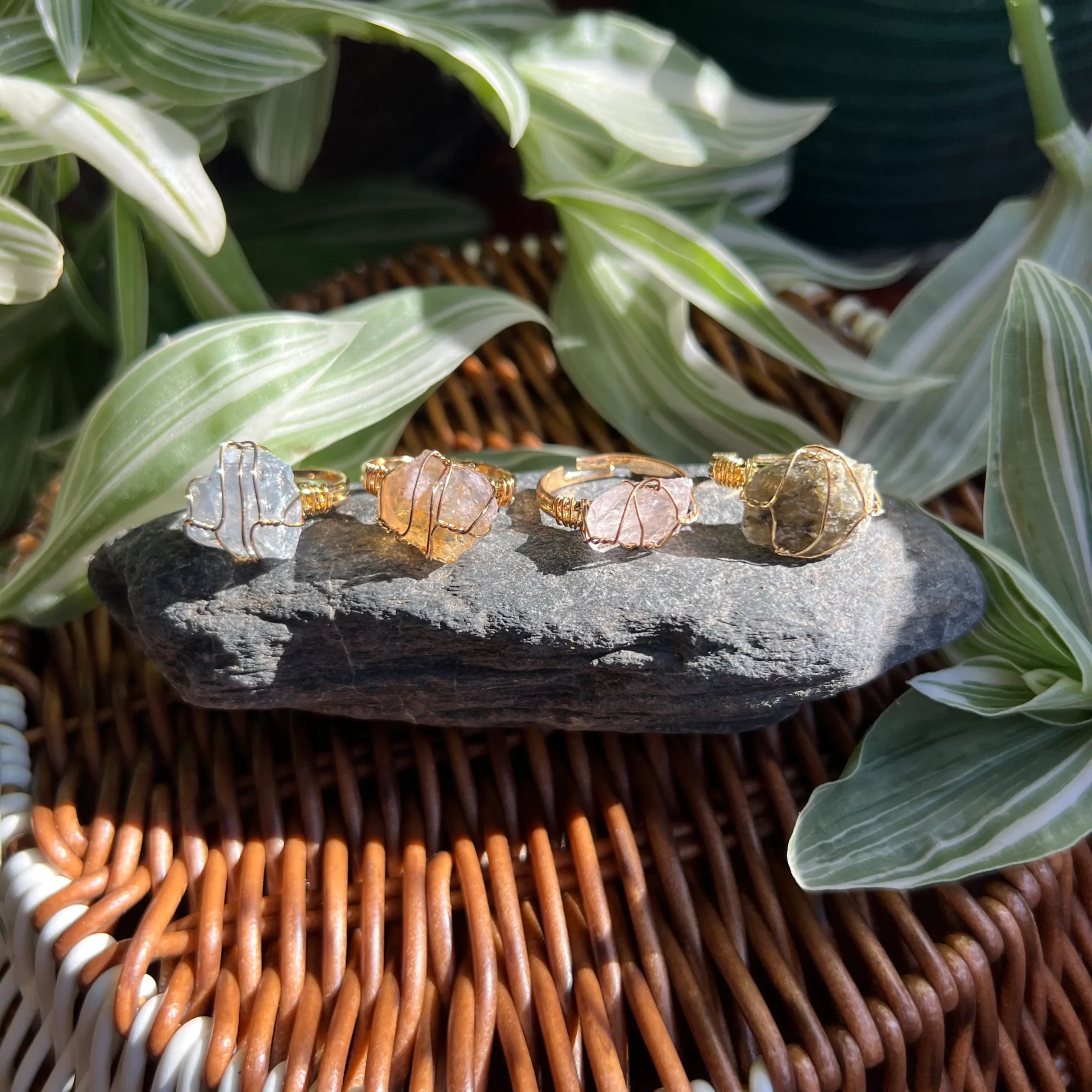 Compra anillos de cristales naturales en bruto en Honduras